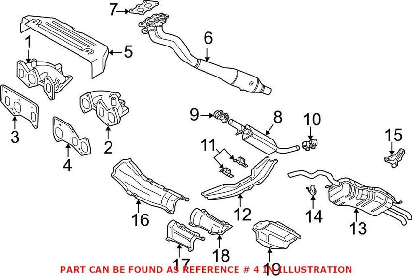 VW Exhaust Manifold Gasket 021253050B